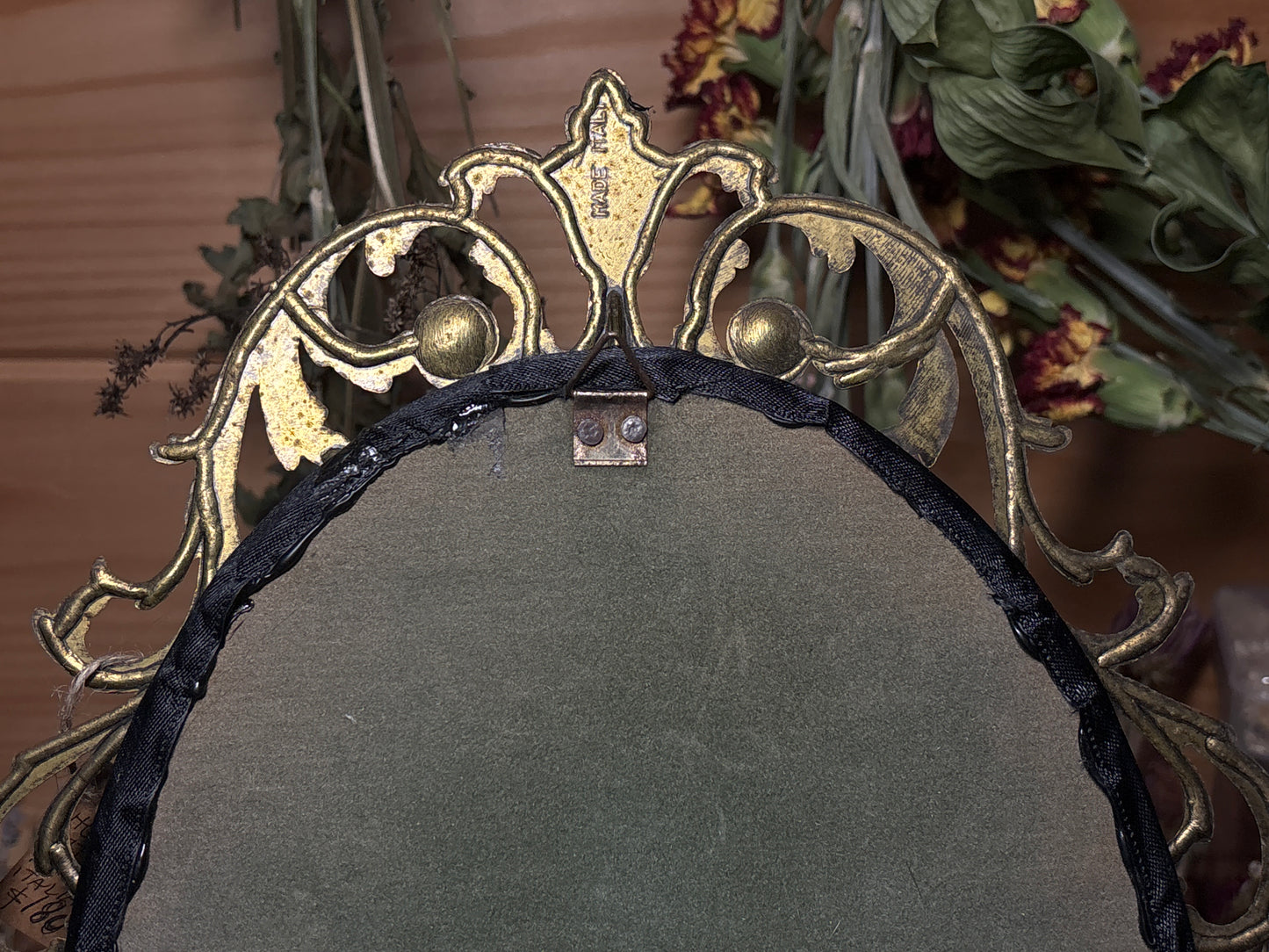 sparrow pelt & butterflies ornate frame