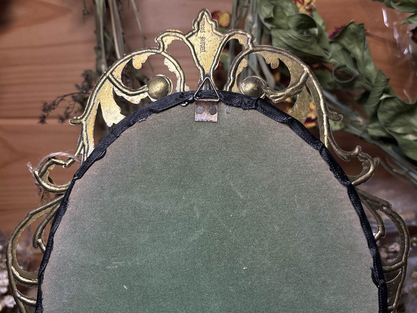 tanned muskrat face & promethea moths ornate frame