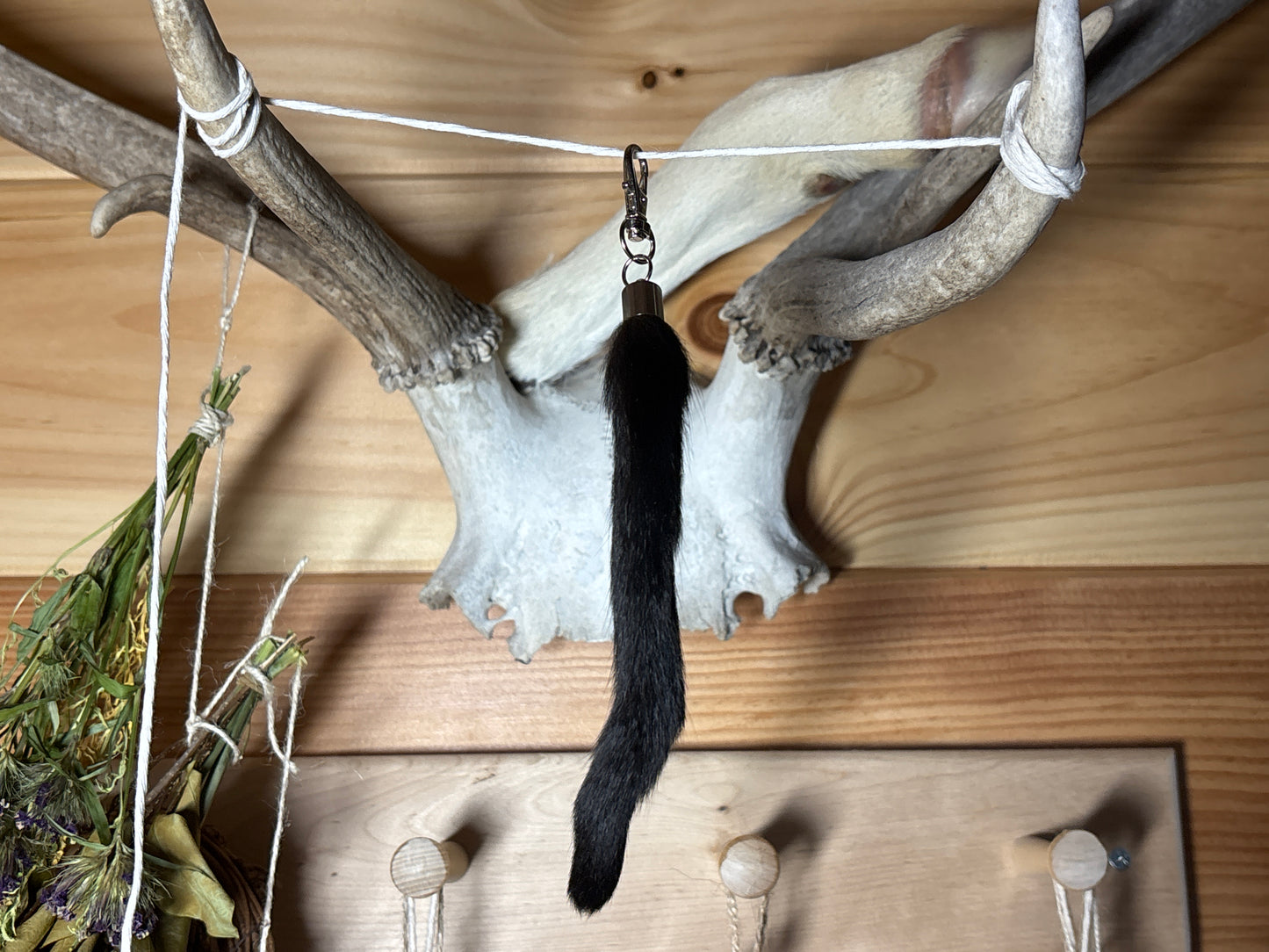 feral cat tail keychains