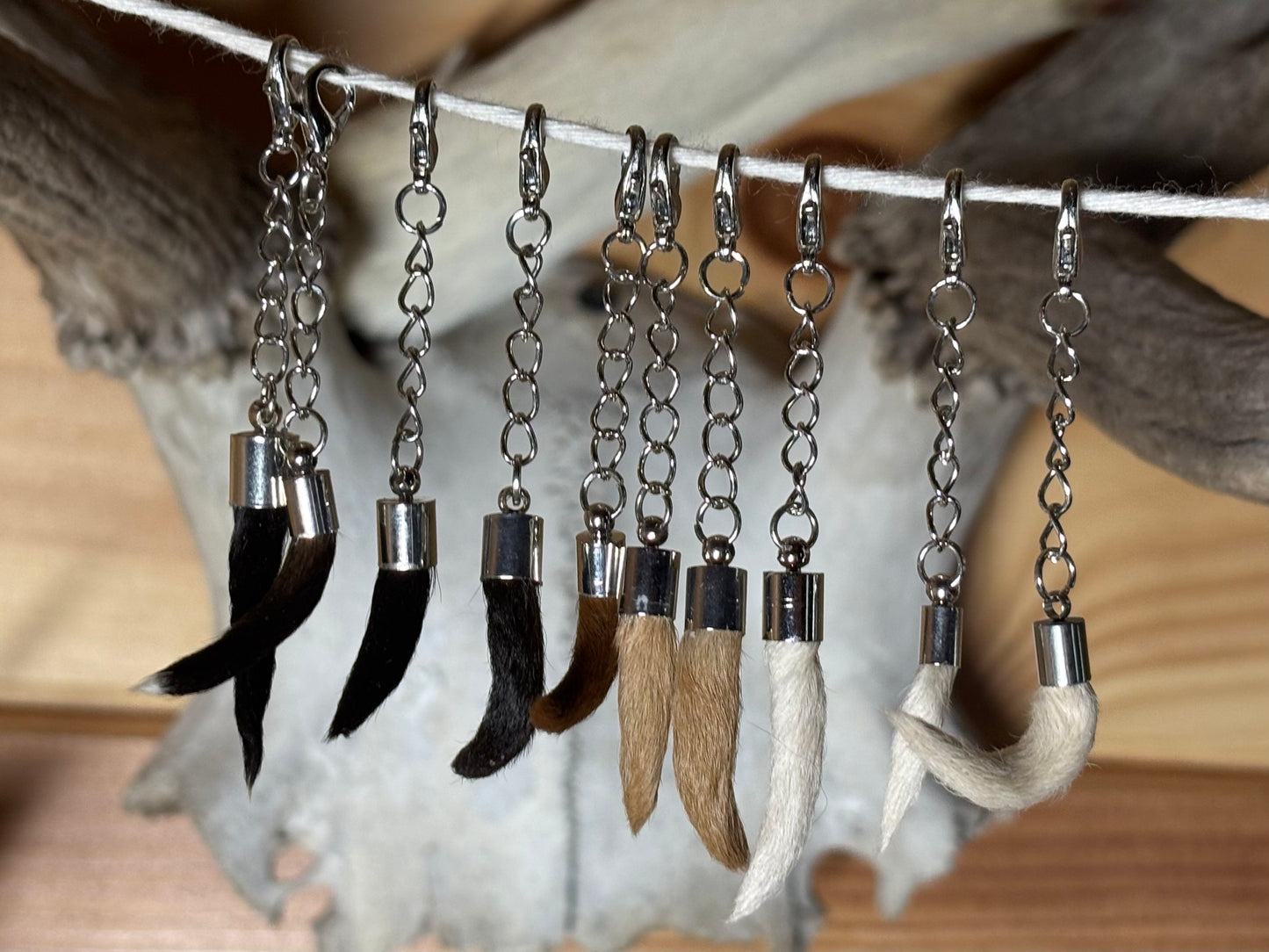 no death docked puppy tail keychains