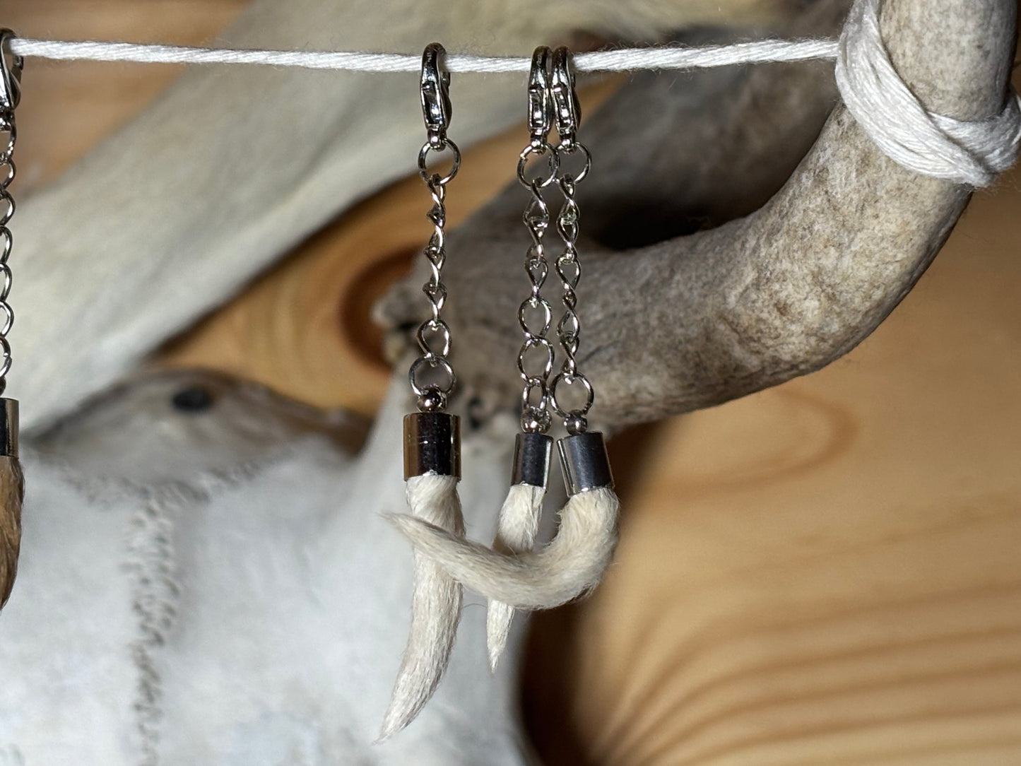 no death docked puppy tail keychains