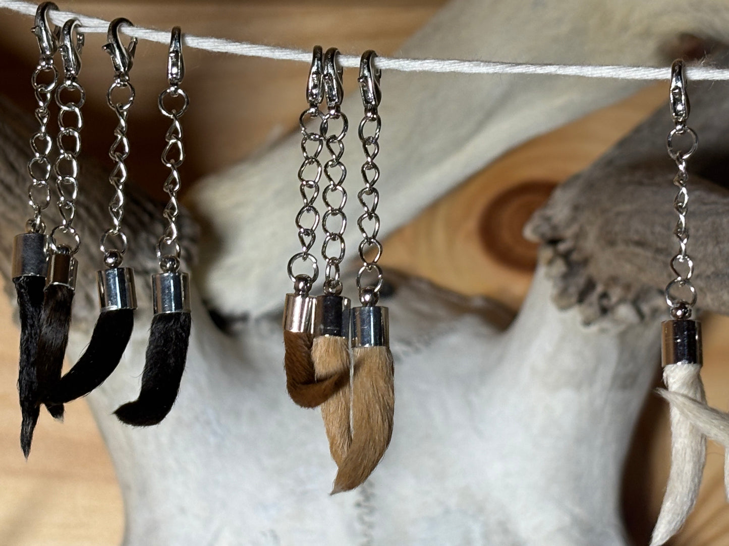 no death docked puppy tail keychains