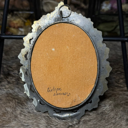 mummified squirrel head vintage plaque