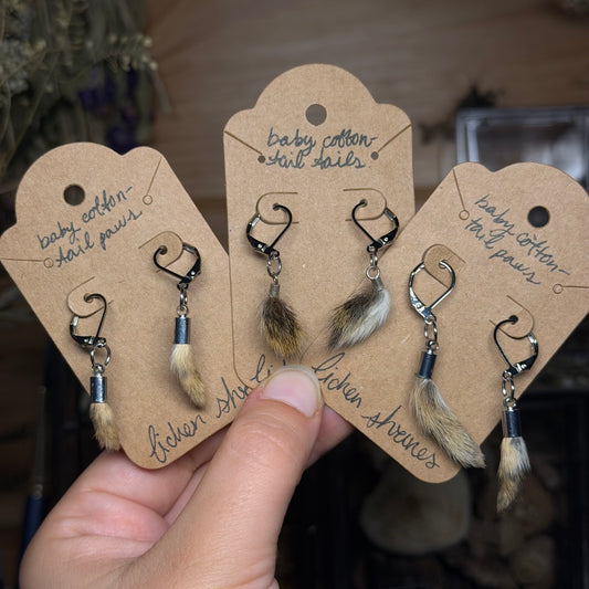 baby cottontail parts earrings
