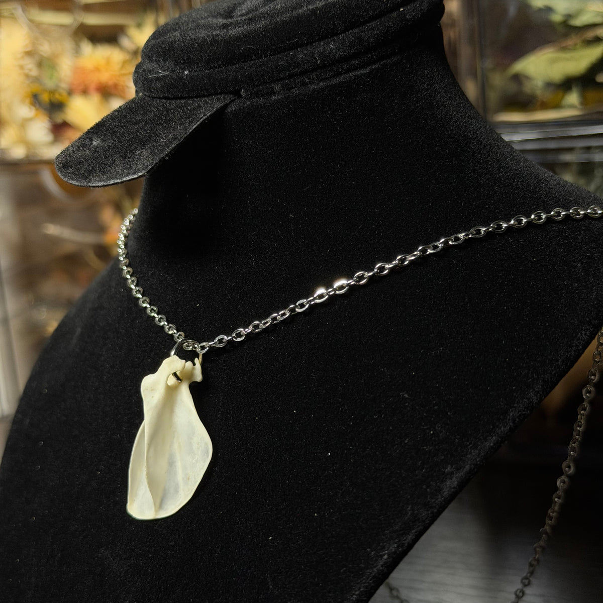 assorted bone necklaces