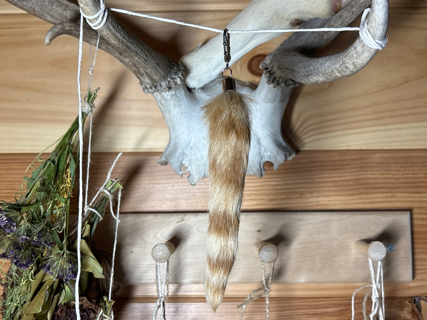 feral cat tail keychains