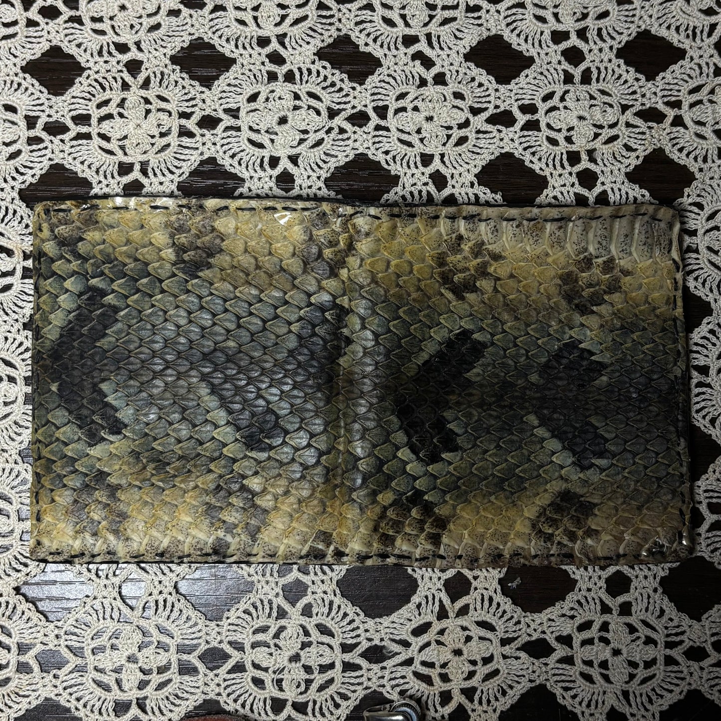 timber canebrake rattlesnake skin wares