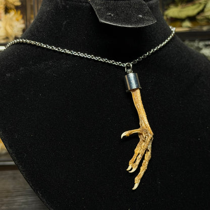 parrot foot necklace