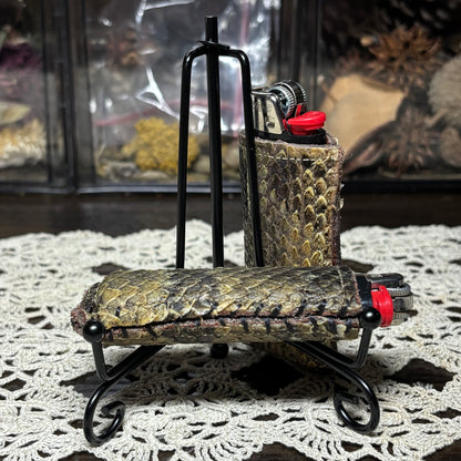 timber canebrake rattlesnake skin wares