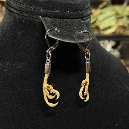 parakeet feet earrings