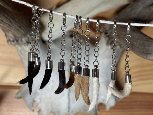 no death docked puppy tail keychains